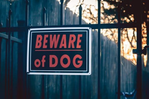 How a Beware of Dog Sign Can Affect a Personal Injury Case in California