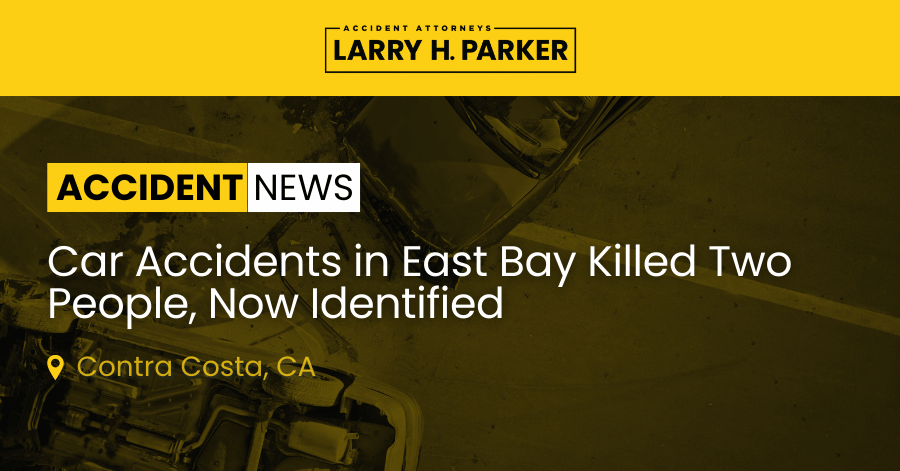 Car Accidents in East Bay: Two Victims Identified